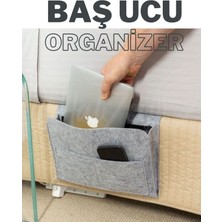 PremiumPort Pratik ve Şık Baş Ucu Keçe Organizer, Düzenli ve Kullanışlı Tasarım
