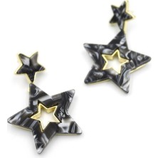 Royaleks Yıldız Küpe - Siyah