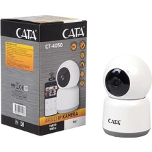 Cata CT-4050 Akıllı Iç Mekan Kamera – Wifi Bağlantılı | Hareket Sensörlü | Gece Görüşlü Güvenlik Kamerası