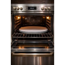 Stone Edition Doğal Bazalt Taş Fırın Lezzeti Fırın Tepsisi | Pizza Taşı | 30cm x 2 cm