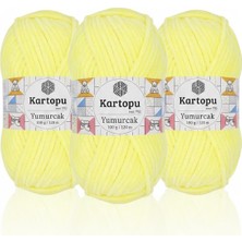 3 Adet Sp-Kartopu,yumurcak K0333 Limoni 100 gr 120 mt