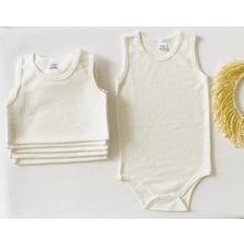 Miyakidsworld Unisex Çocuk  4 Adet (3-4- 5-6-7-8-9 ) Yaş Pamuklu Çıtçıtlı Body Büyük Boy