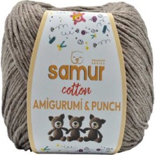 Samur Panç & Amigurumi Ipliği  50 gr (1.76 Oz) 04-Koyu Bej