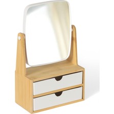 PremiumPort Iki Çekmeceli Çok Fonksiyonlu Makyaj ve Takı Organizeri