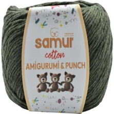 Samur Panç & Amigurumi Ipliği  50 gr (1.76 Oz) 30-Haki