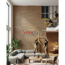 Winflex Mini Eko Akustik Ahşap Panel Safir Meşe - 30X30CM