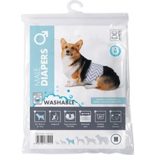 Feyza Design Yıkanabilir Erkek Köpekler Için Konforlu Külot (M)