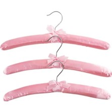 PremiumPort Pembe Saten Askı Seti 5'li, Şık ve Kullanışlı Takım