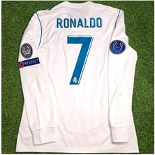 Cristiano R'onaldo 2018 Sezonu Kiev R.e.a.l. M.a.d.r.i.d. Retro Yetişkin FORMASI(WHITE)6534636345