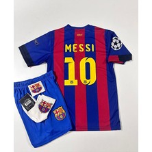 Fc. B.a.r.c.e.l.o.n.a 2015 Şampiyonlar Ligi Finali Lionel Messi Nostalji Çocuk Forması Armalı Set