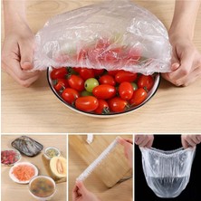 PremiumPort 100 Adet Lastikli Tazelik Koruyan Esnek Streç Kapak Seti