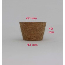 PremiumPort Büyük Kısa Mantar Tıpası, 60X43X40, Eşyalarınıza Şıklık Katın