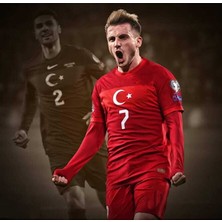 Türkiye Euro 2024 Kerem Aktürkoğlu Yetişkin Forması (Kırmızı)