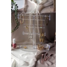 PremiumPort 3 Katlı Şık Polipropilen Takı Organizer, Modern ve Kullanışlı Tasarım