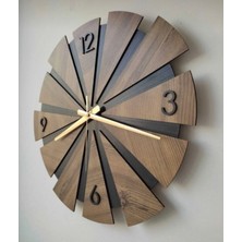 Dekoratif Duvar Saati Ahşap Duvar Saati