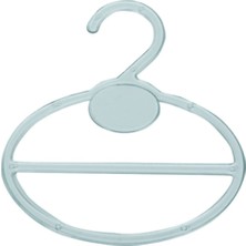 PremiumPort Şal Askısı Kristal Şeffaf Plastik 40 Adet Dar Şeffaf Paket