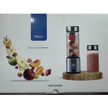 Çift Hazneli Cam Blender 450 ml + 350 ml | 126W Güçlü Motor, Buz Kırma, Type-C Şarjlı, Kablosuz