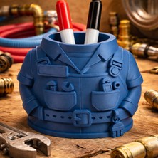 TriVox3D Tesisatçı Tamirci Üniforması Masaüstü Kalemlik Organizer