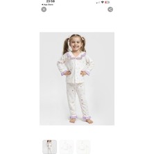 Mini Moda House Kız Çocuk Kalp Baskılı Fırfır Detaylı 2’li Pijama Takımı KOD:5049