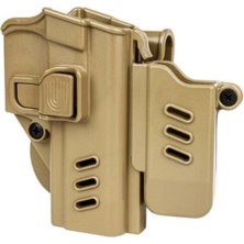 Black Grips Sar9 & Sar9 Mete Uyumlu Polimer Taktik Kılıf Bej Renkli Ergonomik Tasarım