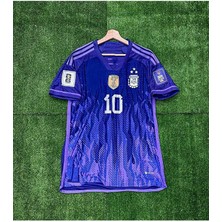 Arjantin 2022 Dünya Kupası Lionel Messi Deplasman Forması