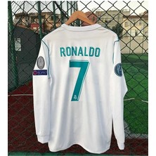 R.madridd 2018 Kiev Şampiyonlar Ligi Finali Cristiano Ronaldo Forması (Uzun-Kol)