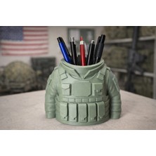 TriVox3D Askeri Taktik Yelek Masaüstü Kalemlik Organizer