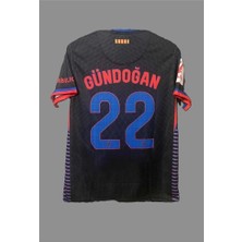 Barcelona 2024/25 Yeni Sezon Ilkay Gündoğan Deplasman Forması (BLACK)7456784745