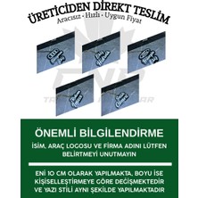 Özel Üretim Pleksi Ayna Süsü - Kişiye Veya Firmaya Özel, Her Araca Uygun