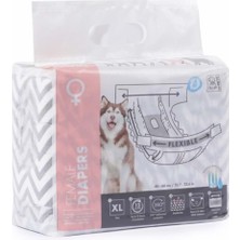 Feyza Design Köpekler Için Xl Ebatlı Hijyenik Diaper Seti, Rahat ve Güvenli Kullanım