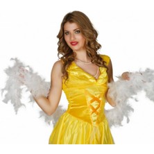 Skygo Beyaz Renk Kabarık Tüylü Otriş Boa Dekorasyon Tüy 180 CM