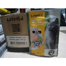 Leopold Kedi Yaş Mama Ezme Formunda Tavuklu 100 Gram x 24 Adet