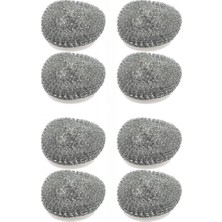 8 Adet Paslanmaz Çelik Tel Bulaşık Teli Poşetli