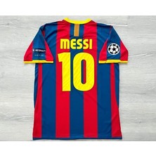 Lionel Messi 2010-11 Sezonu Barcelona Nostalji Yetişkin Forması ÖZEL543534534