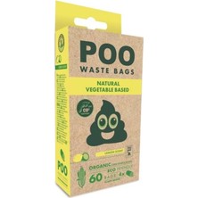 Feyza Design Limon Kokulu 15 Yapraklı Poşet Dışkı Torbası, 4'lü Paket