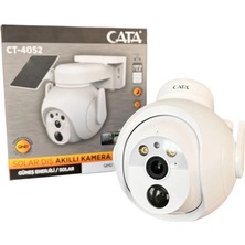 Cata CT-4052 Solar Dış Mekan Akıllı Kamera – Wifi | Sensörlü | Gece Görüşlü | Su Geçirmez