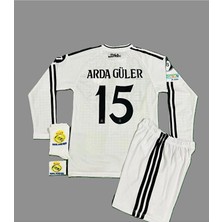 Arda Güler 2024-25 Yeni Sezon R,e,a,l, Madrid Uzun Kollu Çocuk Iç Saha Forması