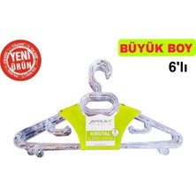 PremiumPort Kalın ve Dayanıklı Şeffaf Elbise Askılık Seti, Çoklu Boyut Seçenekleri