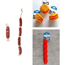 Feyza Design Sağlam ve Eğlenceli Köpek Çiğneme Seti 3'lü, Dayanıklı Eğlence Kaynağı