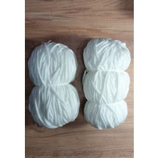 Be Beauty 2 Çile Hamak ve Salıncak Ipi -6 mm Beyaz Polyester Makrome Ipi - Takribi 240 Metre (1500 Gr)