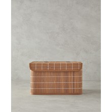 PremiumPort Bambu Ahşap Saklama Kutusu 33X23X20 Cm, Şık ve Dayanıklı Depolama Çözümü