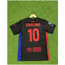 Barcelona Yeni Sezon Ronaldinho Yetişkin Forması (Black)
