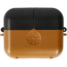 Magicool Airpods 3 (3.nesil) Basmalı Kılıf - Kahverengi-Siyah