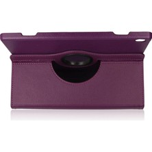 Magicool Lenovo M10 X505F Kılıf 360 Tablet Deri Kılıf - Mürdüm