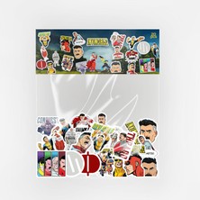 Baprile Invincible Temalı Sticker Paketi 20 Parça Yapışkanlı Kaliteli Su Geçirmez Etiket Seti