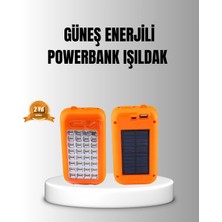 Najmaddin Güneş Enerjili Powerbank 10000 Mah LED Işıklı