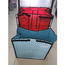 PremiumPort Dayanıklı Metal Pazar Arabası ve Torbası, Pratik ve Şık Tasarım