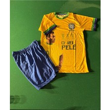 Brezilya Efsane Pele Özel Konsept Çocuk Forması 4'lü Set
