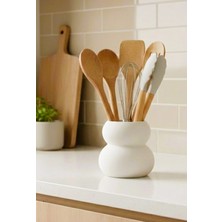 PremiumPort Beyaz Sade Tezgah Üstü Kaşıklık, Modern ve Şık Tasarım, Pratik Kullanım