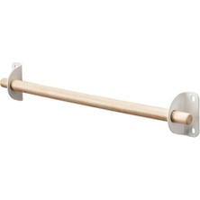 PremiumPort 40 cm Masif Ahşap Duvar Rayı, Şık ve Dayanıklı Dekoratif Çözüm